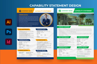 do a clean unique and effective capability statement design