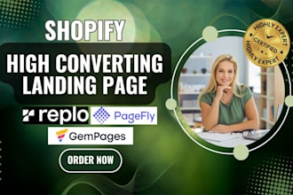 build shopify dropshipping one product store using pagefly, replo, gempages