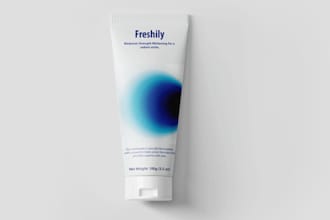 do a modern toothpaste label or packaging design for you