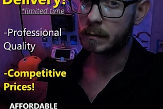 provide my deep voice to your project