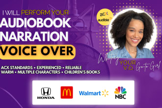 create an american english audiobook narration for your book