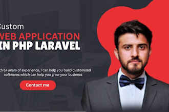 develop a custom web app using PHP laravel and vue js