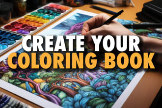 create coloring pages for an amazon KDP book