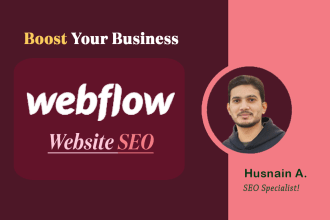 do webflow website SEO optimization for top rankings