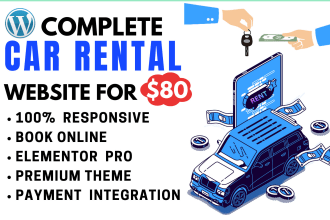 make a car rental website