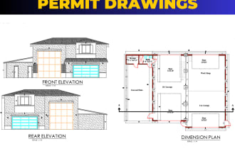 do permit drawings for porch, sunroom, patio, home additions, deck, garage