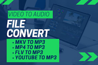 convert mp4,mkv, and flv files to mp3 or mp4