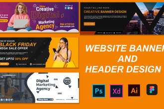create stunning website headers and banners for optimal user experience