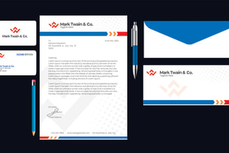 design creative business card letterheads and office stationery