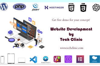 develop corporate, consulting, business website