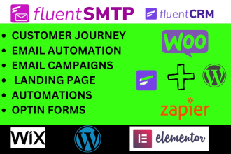 setup fluent crm fluent forms fluent SMTP email automation