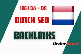 do high quality netherlands SEO service and dutch backlinks