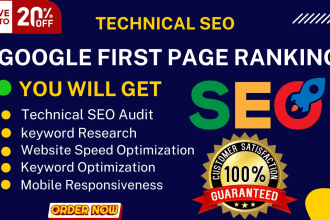 do website on page and technical SEO for google ranking