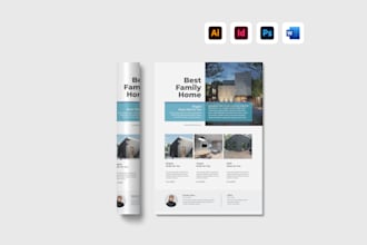 design professional flyer or print ad for your business