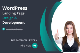 design landing page or one page website