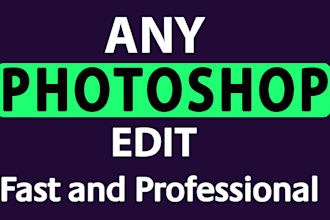do fastest photoshop editing , photo touch up and retouch