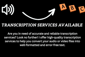 offer accurate and reliable transcription services