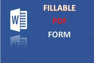 convert your document to a fillable PDF form