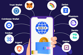 develop mobile apps on android and ios and web3