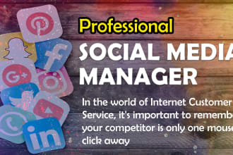 be your social media marketing manager and instagram manager