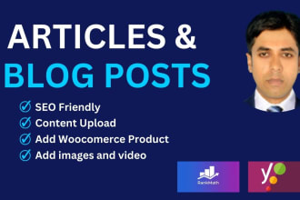 do professional wordpress data entry and blog post
