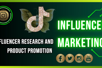 research tiktok, instagram, youtube influencer for influencer marketing