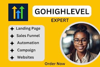 build gohighlevel website ghl automation sales funnel expert