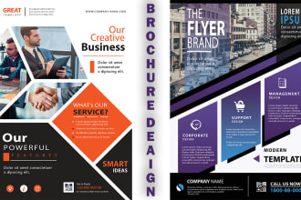 design trifold, bifold brochure, flyer, leaflet, postcard, business catalog