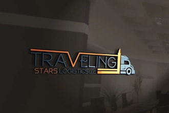 do modern transport logistic and trucking logo