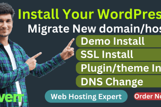 install wordpress migrate your website new host with SSL