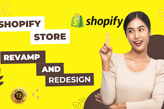 revamp and redesign shopify store
