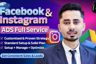be your shopify facebook ads campaign, instagram marketing manager