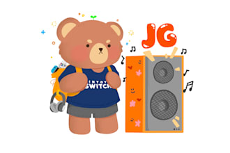 design cute animal and children illustrations