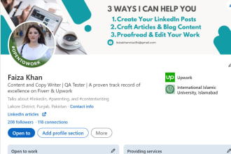 design, revamp, and optimize your linkedin profile