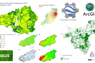 design gis maps, digitize and analyze gis data using arcgis
