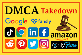 takedown harassing remove copyright mass reports facebook instagram youtube dmca