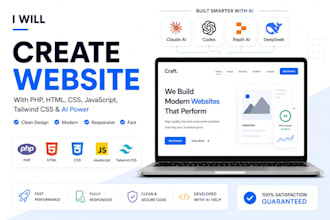 build a dynamic website with php, html, css, tailwind and javascript