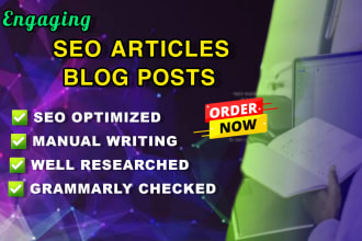 do SEO article writing or content writing