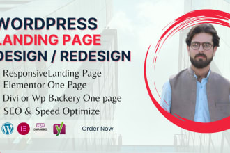 design and develop your wordpress landing page or sales funnel