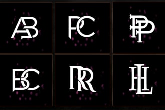 do a custom lettering monogram design and branding solutions