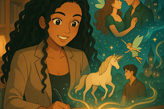 ghostwrite a magical fiction novel, novella, short story