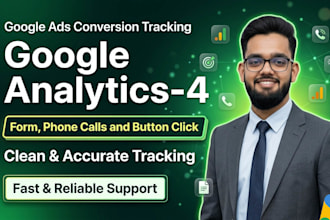 fix or setup google analytics4, ga4 ecommerce tracking, conversion tracking GTM