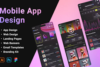 design modern mobile app in figma