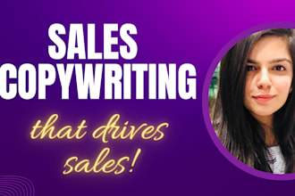 do high converting sales copy and landing page copywriting