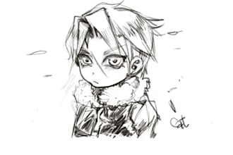 do sketchy art chibi, semirealistic or manga line art for nft, personal use