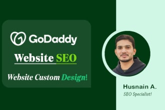 do godaddy website SEO optimization with backlinks