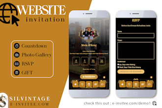 create a beautiful website invitation