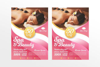 design a creative flyer for spa, beauty, medical