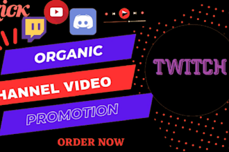 organic twitch channel promotion to boost your live stream viewers and followers