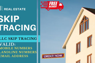 do bulk skip tracing for real estate business